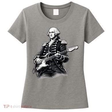 George Washington Guitar Rock Music Women's T-Shirt