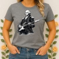 George Washington Guitar Rock Music Women's T-Shirt thumb 2