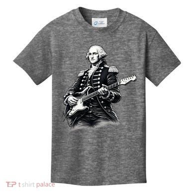 George Washington Guitar Rock Music Kids T-Shirt