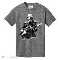 George Washington Guitar Rock Music Kids T-Shirt thumb 0