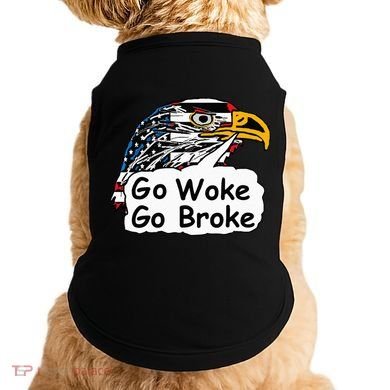 Go Woke Go Broke Doggie Tank