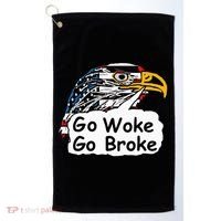 Go Woke Go Broke Golf Towel thumb 0