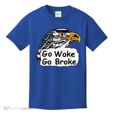 Go Woke Go Broke Kids T-Shirt