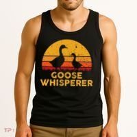 Goose Whisperer Geese Bird Hunter Breeders Poultry Farmers Tank Top thumb 3