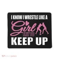 Girls Wrestling Mousepad thumb 0