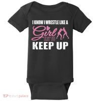 Girls Wrestling Baby Bodysuit thumb 0