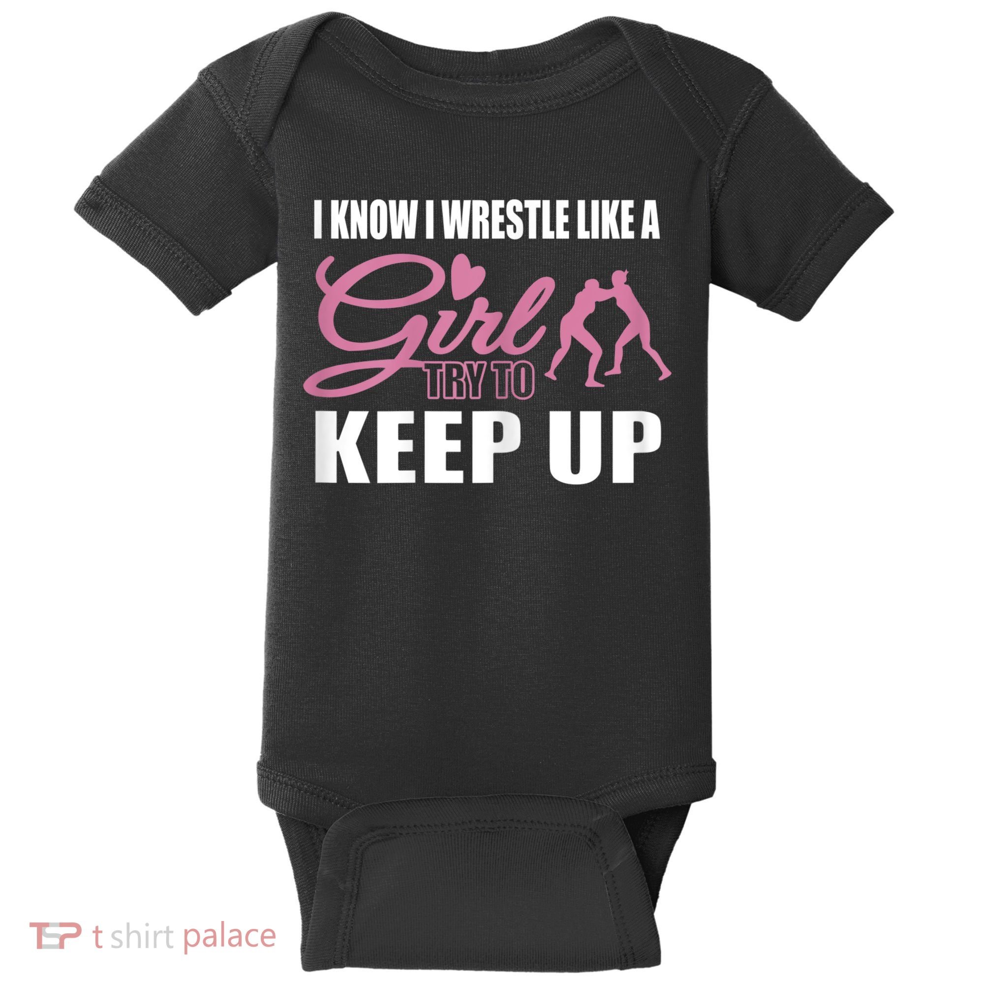 Girls Wrestling Baby Bodysuit