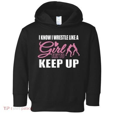 Girls Wrestling Toddler Hoodie