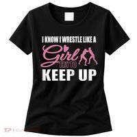 Girls Wrestling Women's T-Shirt thumb 0
