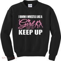 Girls Wrestling Kids Sweatshirt thumb 0