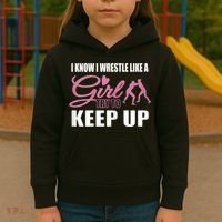 Girls Wrestling Kids Hoodie thumb 3