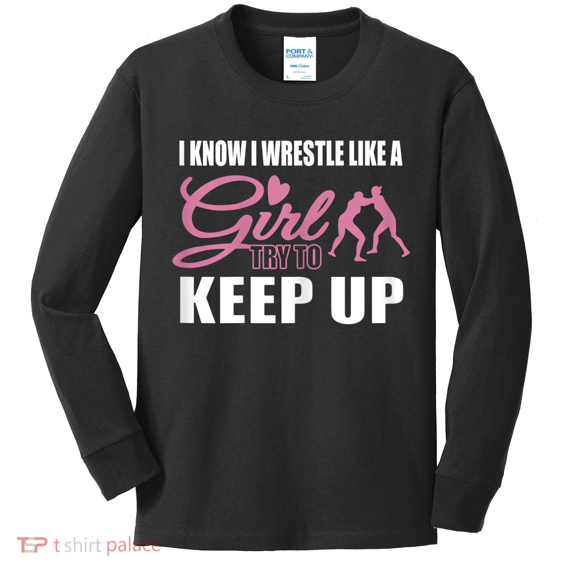 Girls Wrestling Kids Long Sleeve Shirt