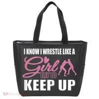Girls Wrestling Tote Bag thumb 0