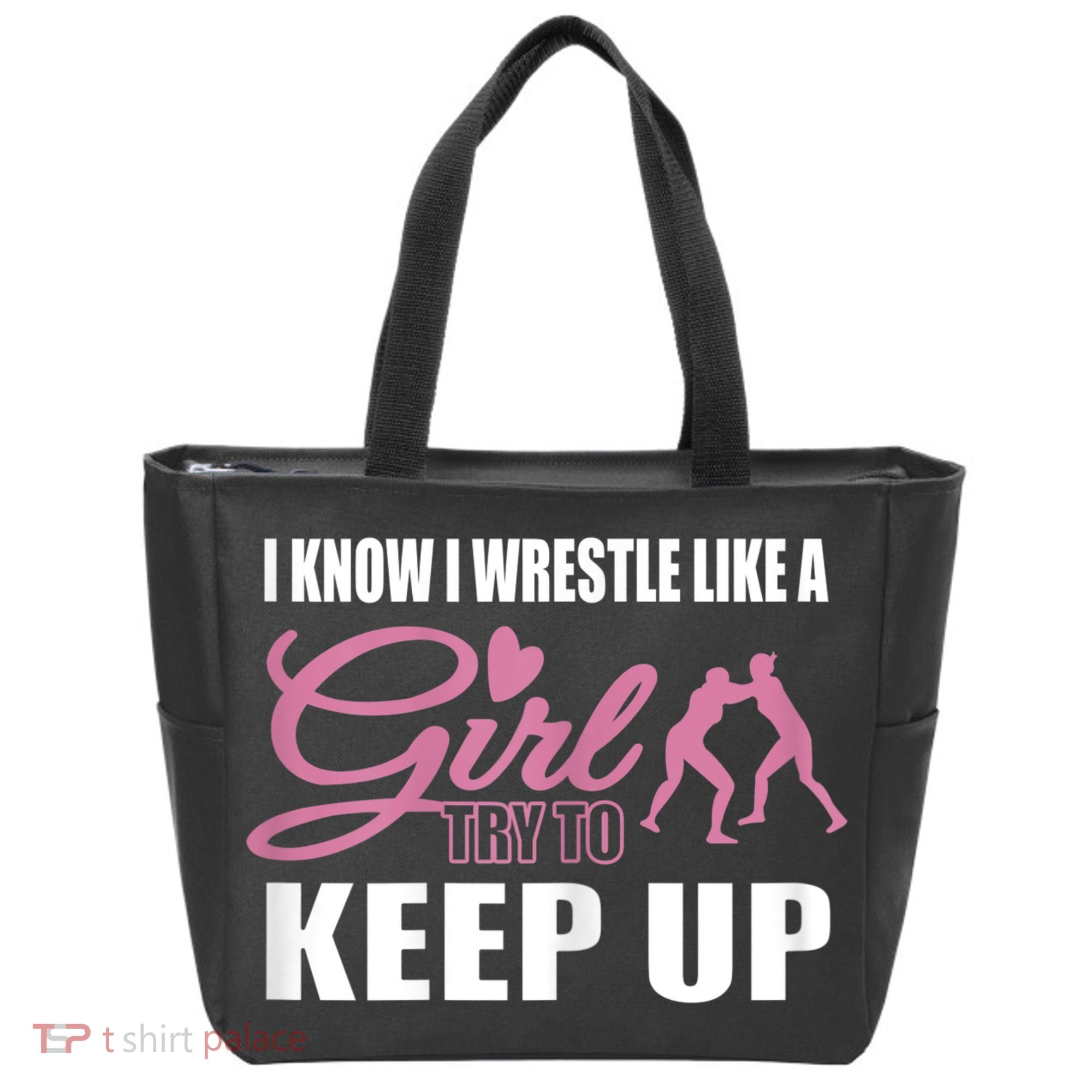 Girls Wrestling Tote Bag