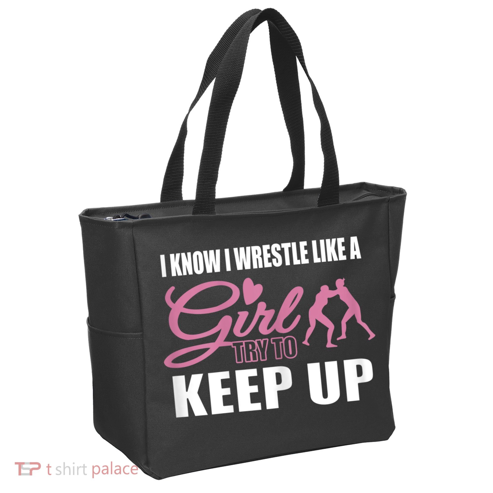 Girls Wrestling Tote Bag
