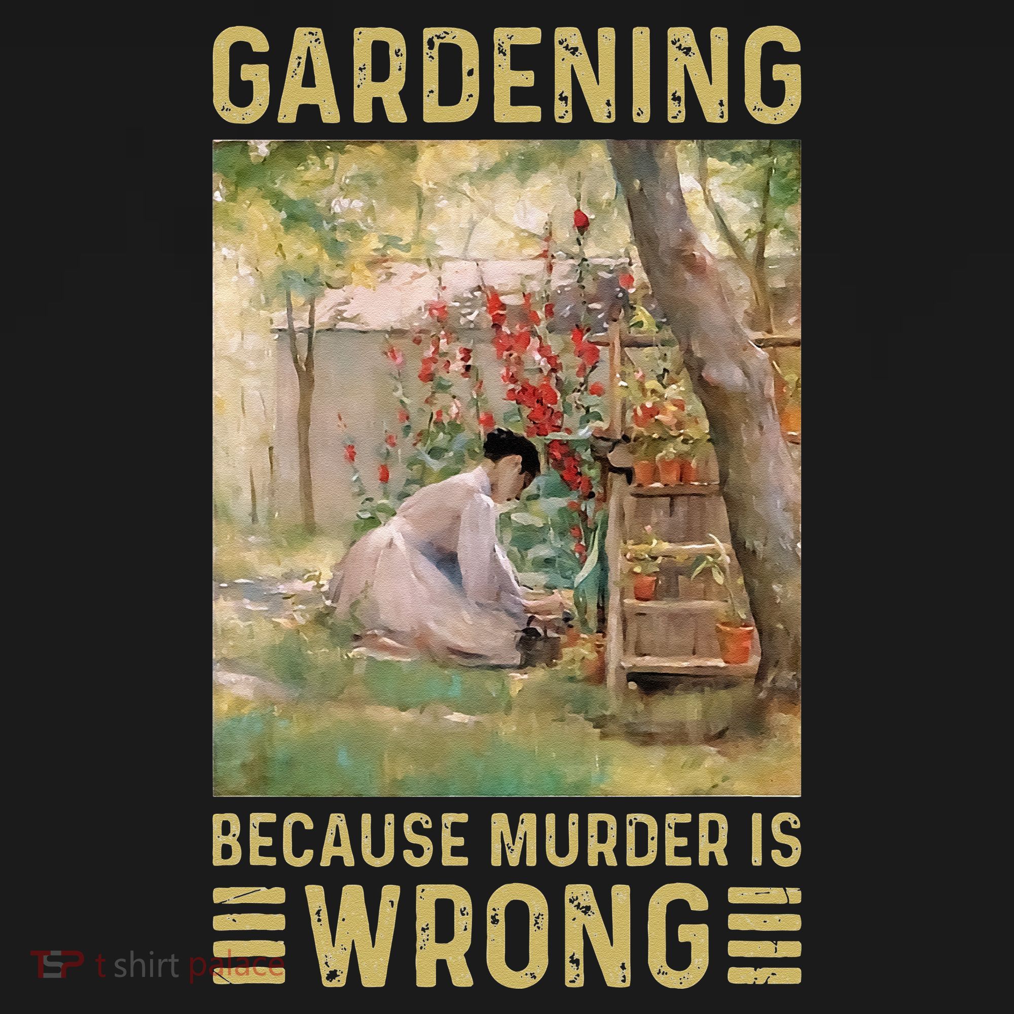 Gardener Women Gardening Because Murder Is Wrong Sweatshirt