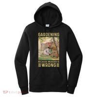 Gardener Women Gardening Because Murder Is Wrong Women's Hoodie thumb 0