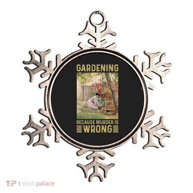 Gardener Women Gardening Because Murder Is Wrong Ornament