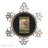 Gardener Women Gardening Because Murder Is Wrong Ornament thumb 0
