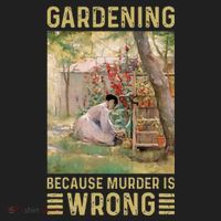 Gardener Women Gardening Because Murder Is Wrong Hat thumb 2