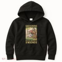 Gardener Women Gardening Because Murder Is Wrong Kids Hoodie thumb 0