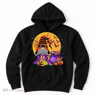 Gnome Witch Halloween Costume Pumpkin Autumn Fall Holiday Hoodie