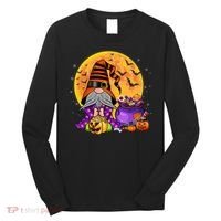 Gnome Witch Halloween Costume Pumpkin Autumn Fall Holiday Long Sleeve Shirt thumb 0