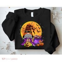 Gnome Witch Halloween Costume Pumpkin Autumn Fall Holiday Sweatshirt thumb 2