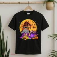 Gnome Witch Halloween Costume Pumpkin Autumn Fall Holiday T-Shirt thumb 2