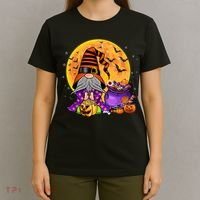 Gnome Witch Halloween Costume Pumpkin Autumn Fall Holiday T-Shirt thumb 4
