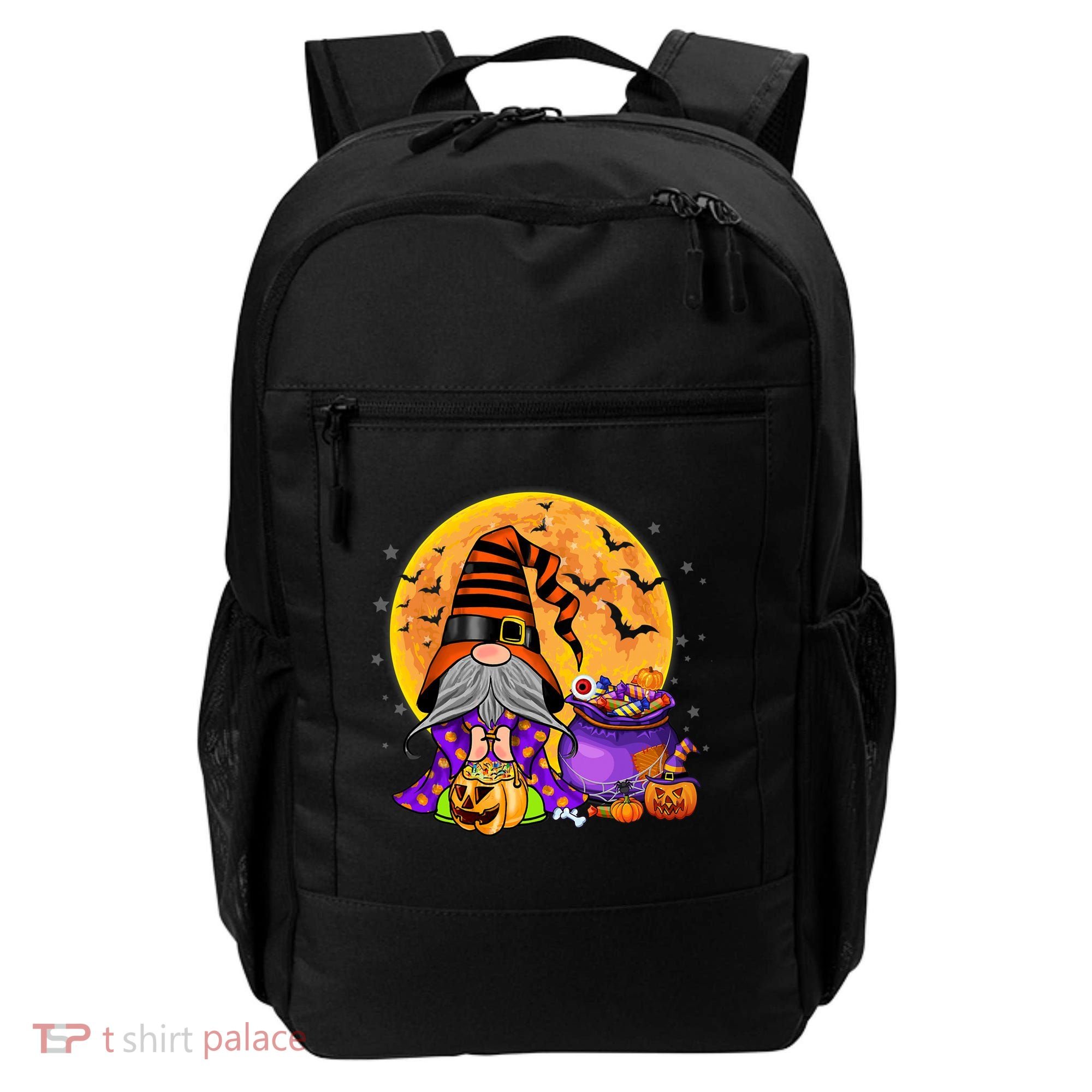 Gnome Witch Halloween Costume Pumpkin Autumn Fall Holiday Backpack