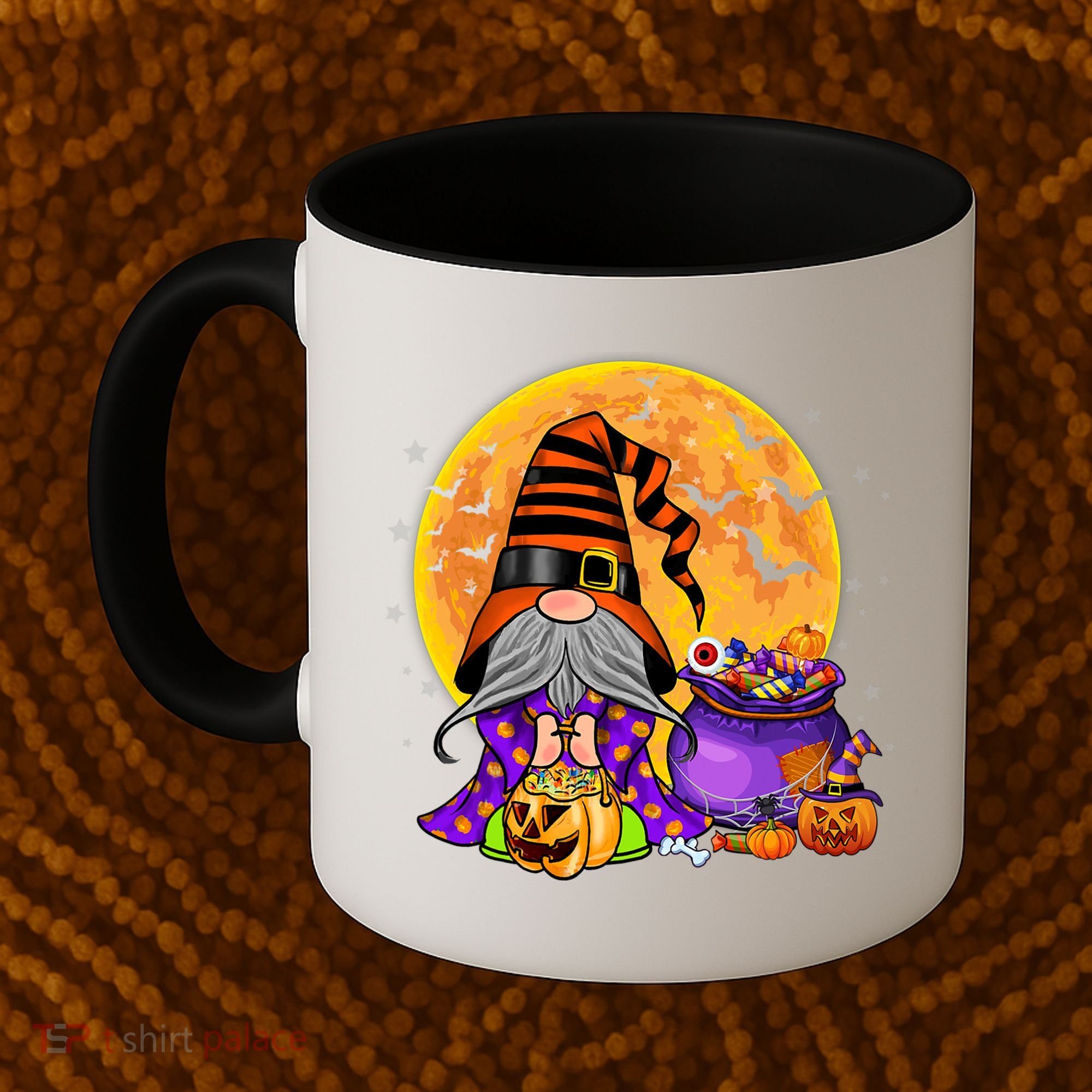 Gnome Witch Halloween Costume Pumpkin Autumn Fall Holiday Coffee Mug
