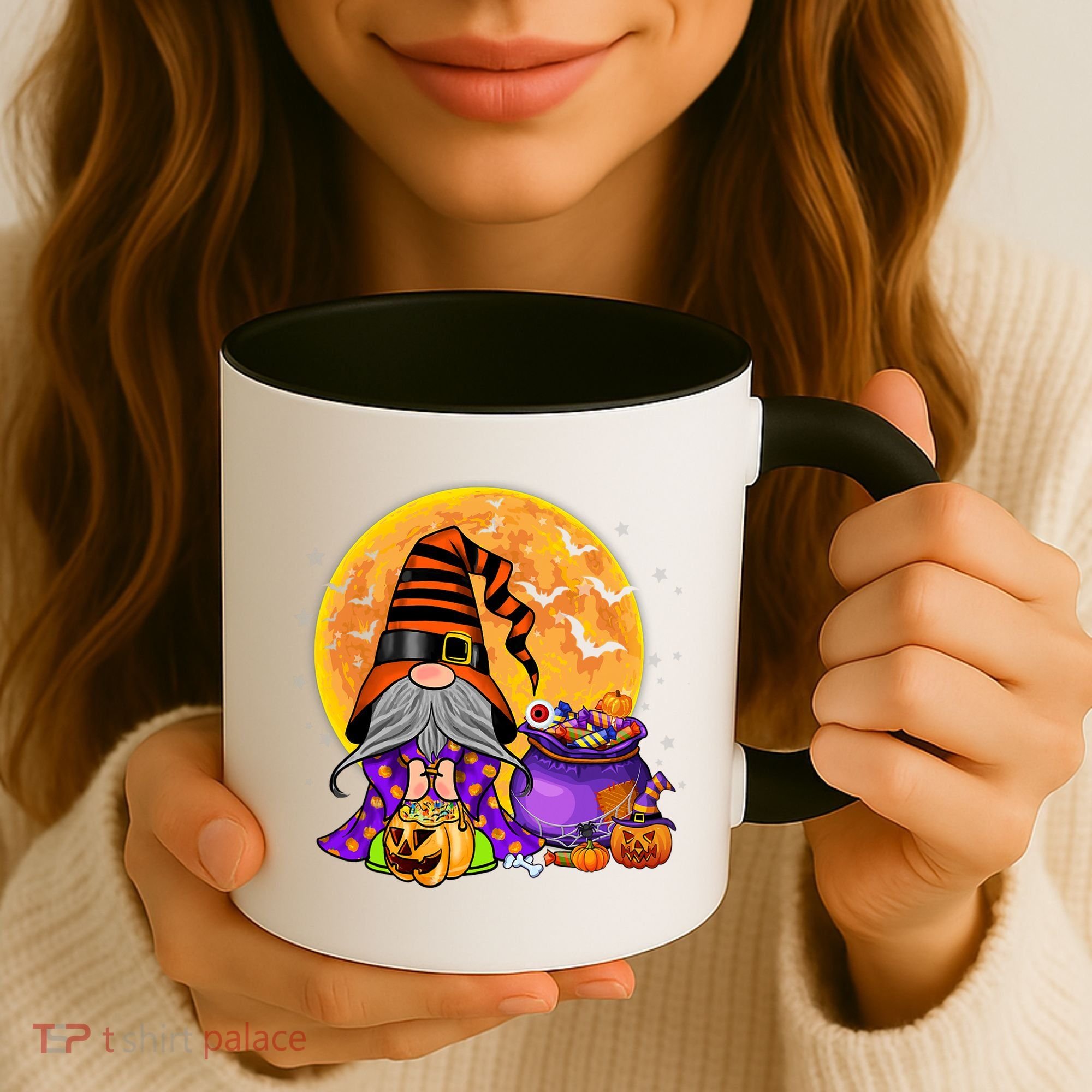 Gnome Witch Halloween Costume Pumpkin Autumn Fall Holiday Coffee Mug