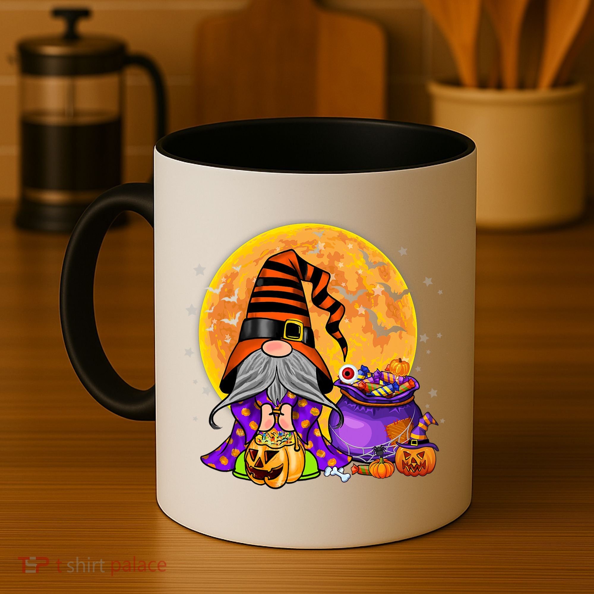 Gnome Witch Halloween Costume Pumpkin Autumn Fall Holiday Coffee Mug