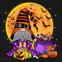 Gnome Witch Halloween Costume Pumpkin Autumn Fall Holiday Women's Hoodie thumb 2