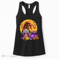 Gnome Witch Halloween Costume Pumpkin Autumn Fall Holiday Women's Tank Top thumb 0