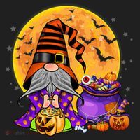 Gnome Witch Halloween Costume Pumpkin Autumn Fall Holiday Hat thumb 2