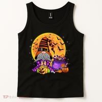 Gnome Witch Halloween Costume Pumpkin Autumn Fall Holiday Tank Top thumb 2