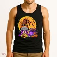Gnome Witch Halloween Costume Pumpkin Autumn Fall Holiday Tank Top thumb 3