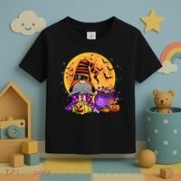 Gnome Witch Halloween Costume Pumpkin Autumn Fall Holiday Toddler T-Shirt thumb 3