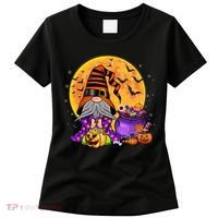 Gnome Witch Halloween Costume Pumpkin Autumn Fall Holiday Women's T-Shirt thumb 0