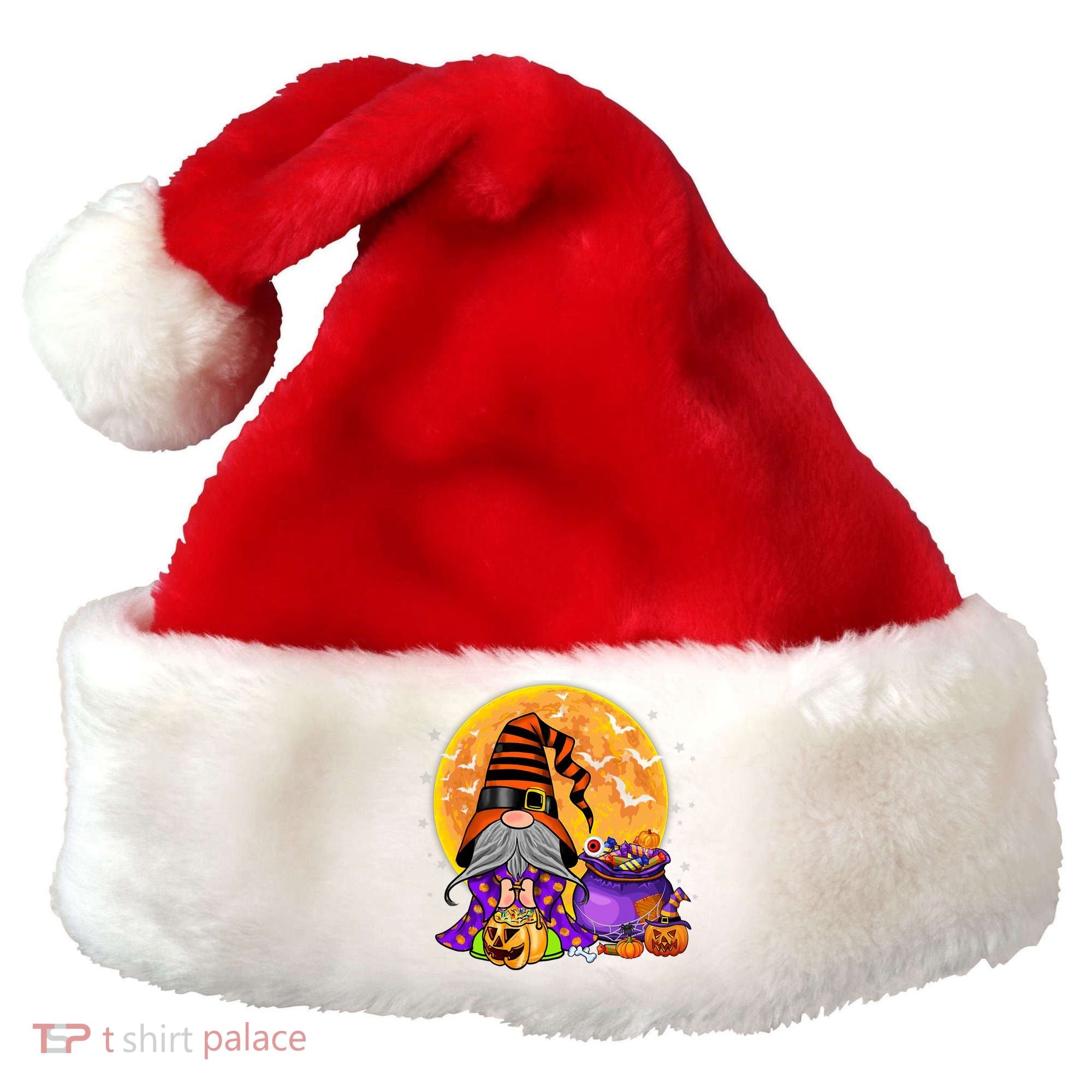 Gnome Witch Halloween Costume Pumpkin Autumn Fall Holiday Santa Hat