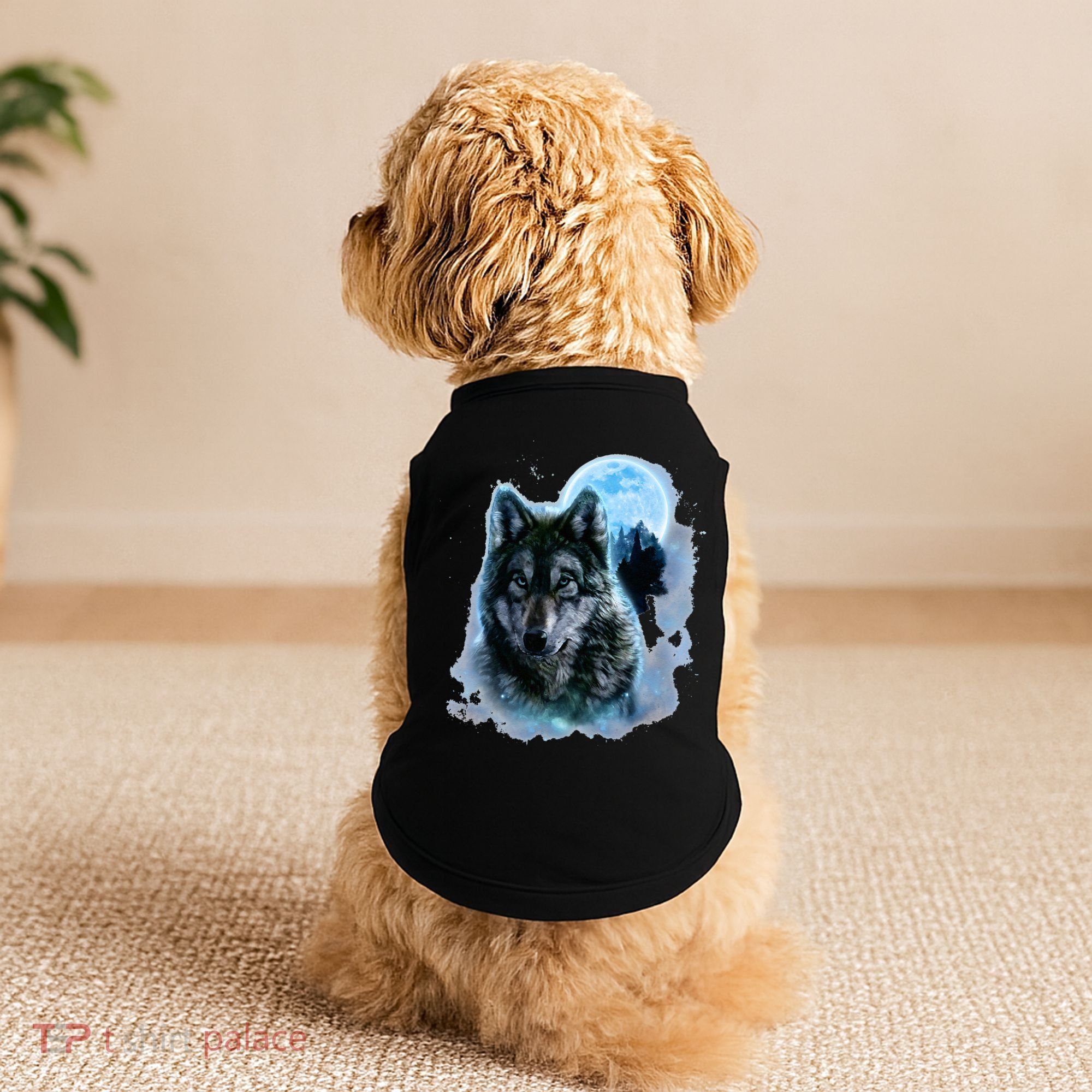 Grey Wolf Hunting Ground Icy Moon Forest Galaxy Doggie Tank