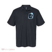 Grey Wolf Hunting Ground Icy Moon Forest Galaxy Polo thumb 0