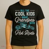 Grandpas With Hot Rods Funny Vintage Hotrod Classic Car T-Shirt thumb 3