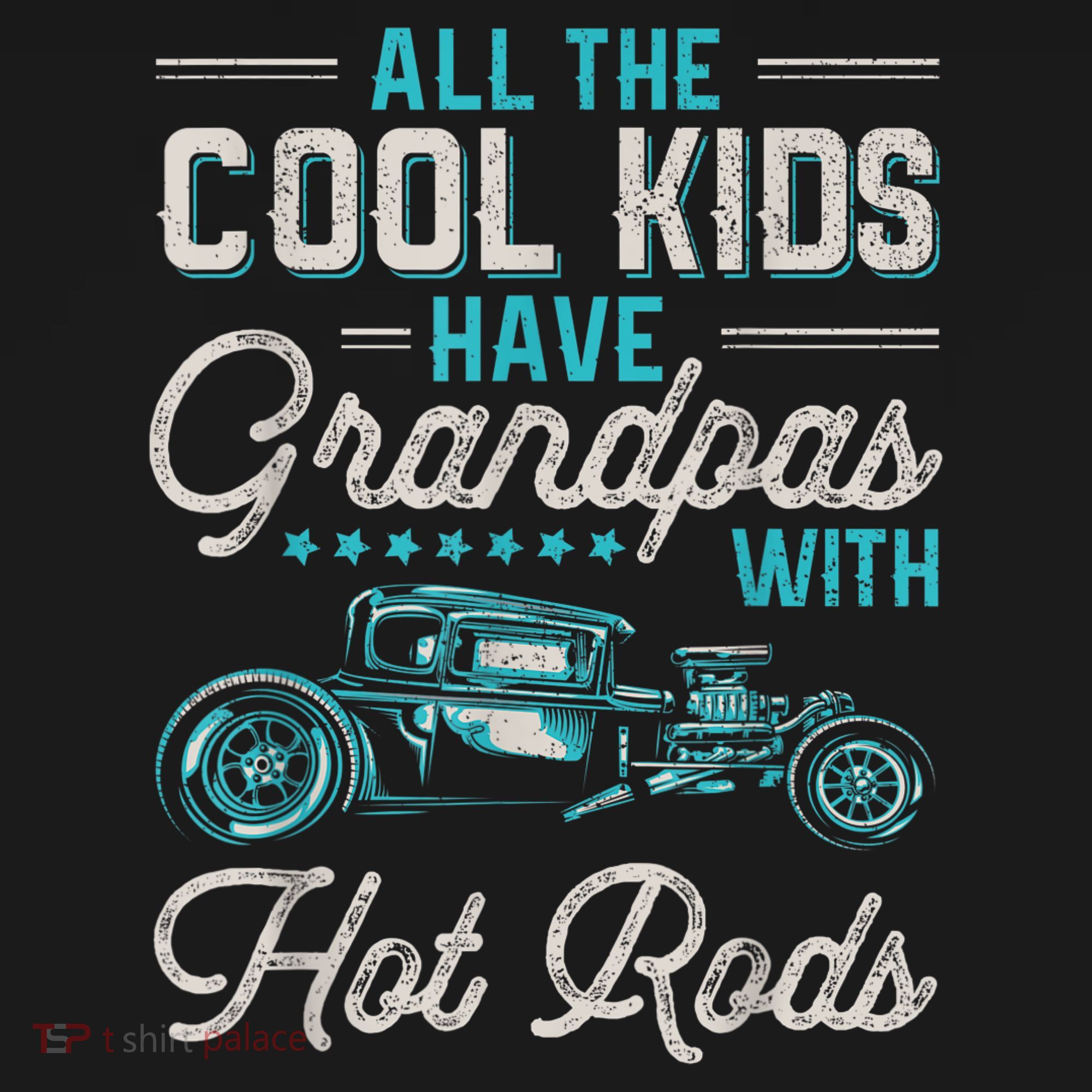 Grandpas With Hot Rods Funny Vintage Hotrod Classic Car T-Shirt