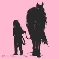 Girl With Horse Coaster thumb 2