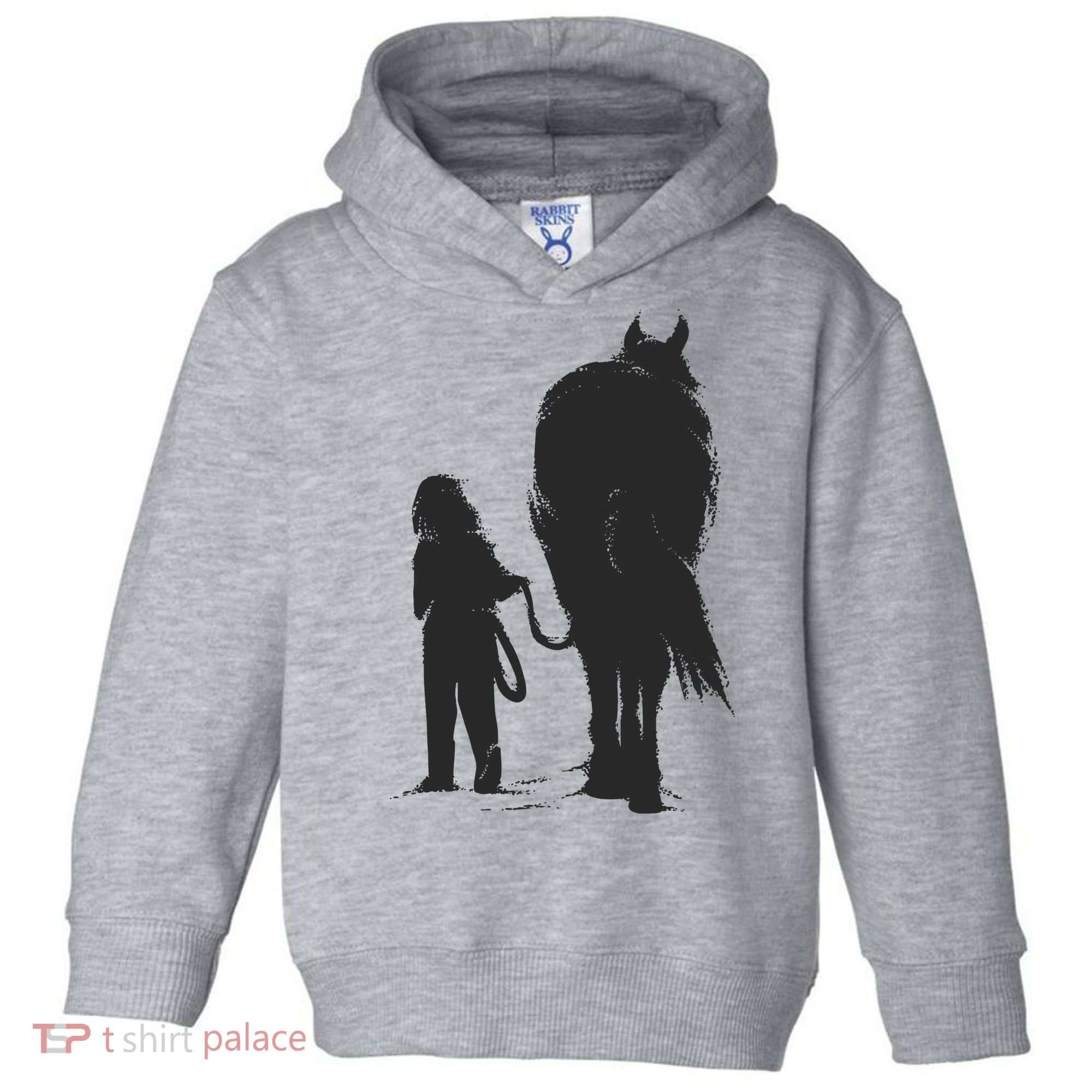 Girl With Horse Toddler Hoodie