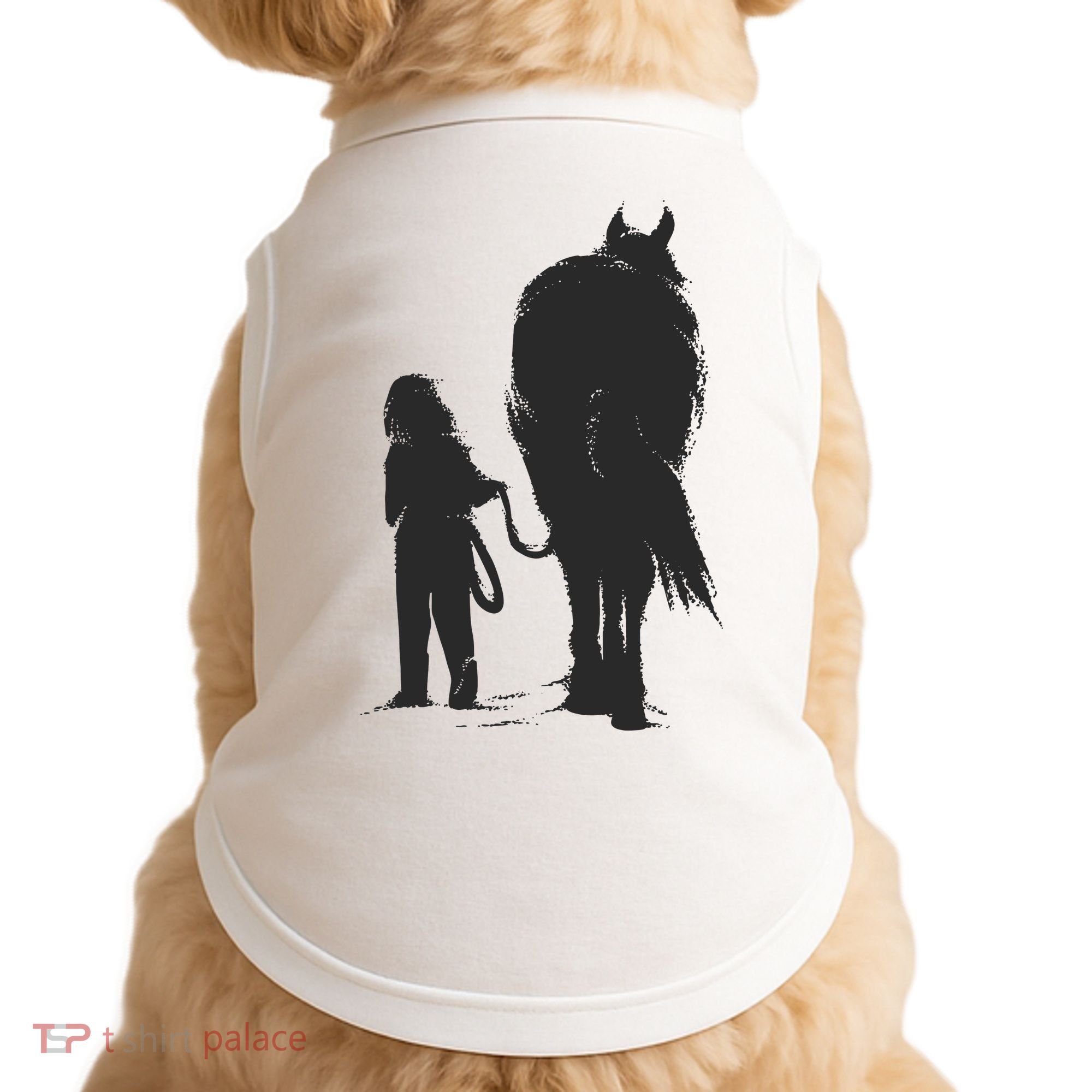Girl With Horse Doggie Tank