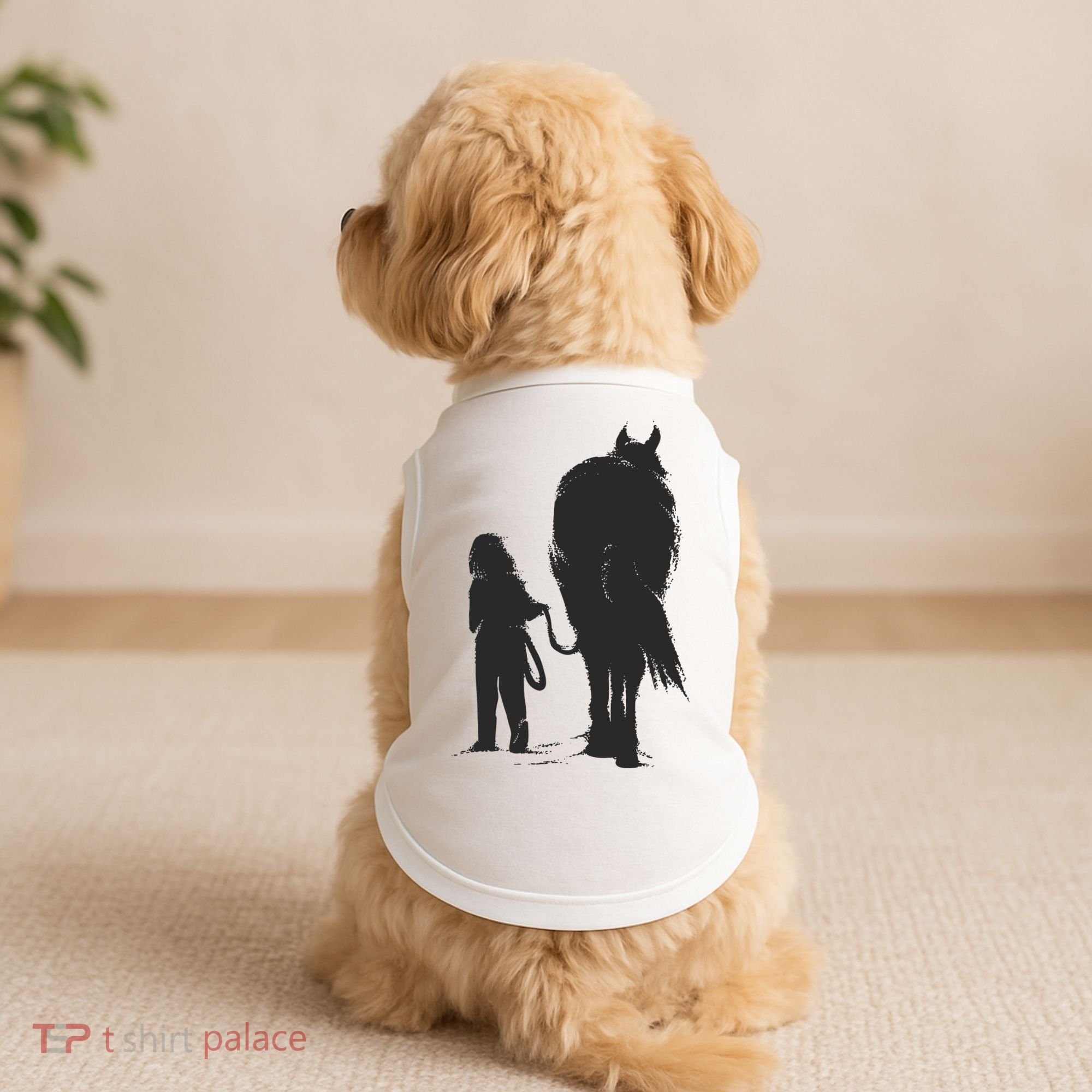 Girl With Horse Doggie Tank